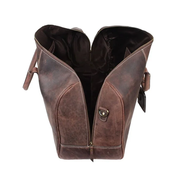 Handmade Leather Carry on Bag - Airplane Underseat Travel Duffel Bags