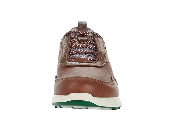 FootJoy Men's Stratos Golf Shoes 50065 - Cognac/Green - 10.5 - X-Wide
