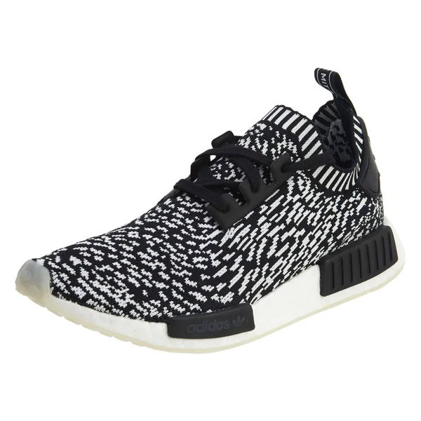 adidas Men's NMD R1 Primeknit Sneakers, Black/White, 8.5