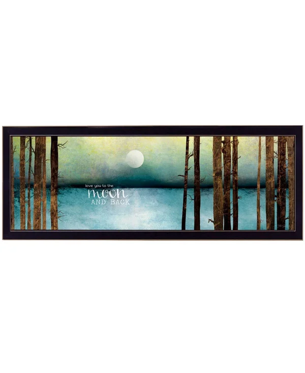 Trendy Decor 4U Love You to The Moon and Back Print Wall Art