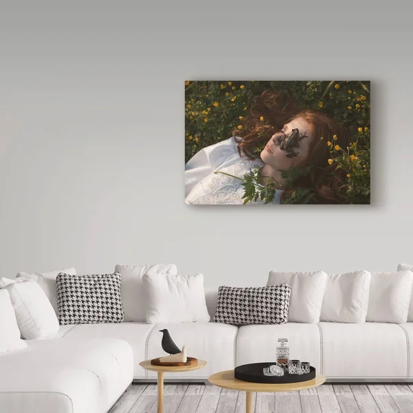 Olga Barantseva 'The Frog' Canvas Art, Size: 16 x 24