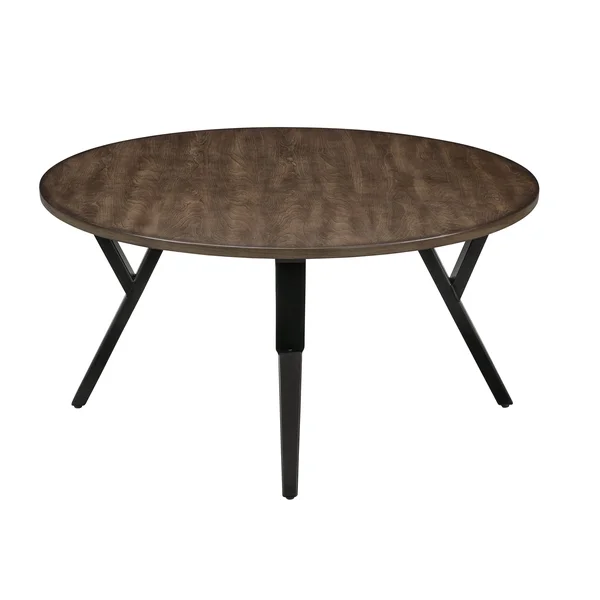 Acme 80665 3 Piece Scaevola Coffee & End Set - Oak & Black