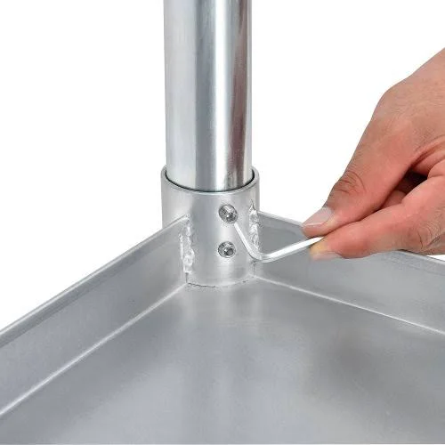 Stainless Steel Top Workbench Nexel Size: 35x22 H x 48x22 W x 24x22 D
