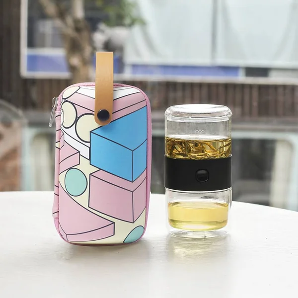 Zens Travel Tea Cup with Tea Infuser Stereoscopic