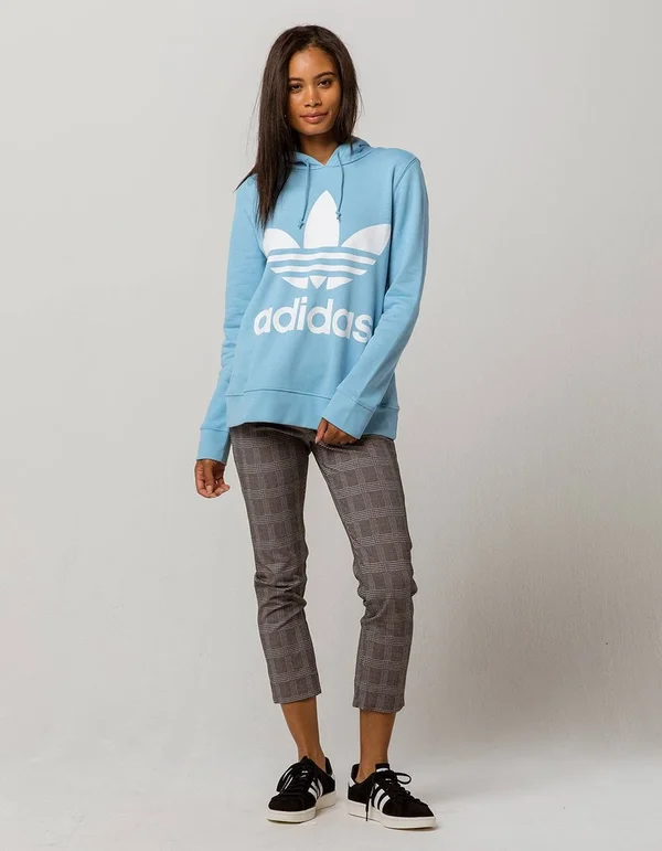 Adidas Originals Women's Trefoil Hoodie - Size: Large, Blue
