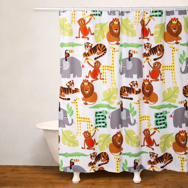 Crayola Jungle Love Shower Curtain - 72" x 72"