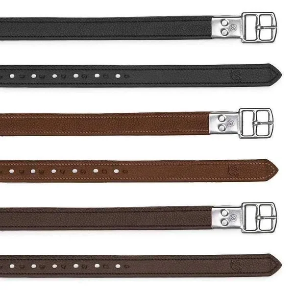 Bates Stirrup Leathers - Havana Brown