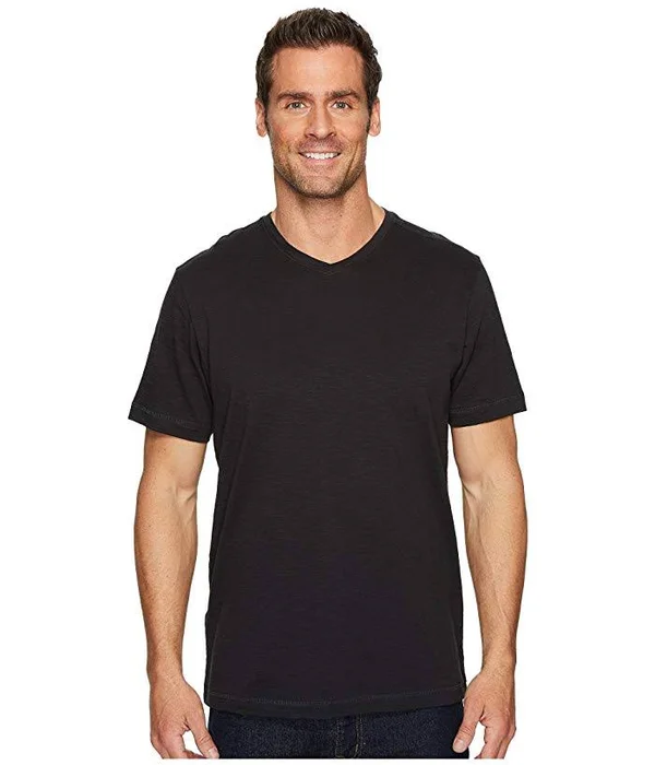 Tommy Bahama Men's Portside Palms V-Neck T-Shirt - Black - Size L