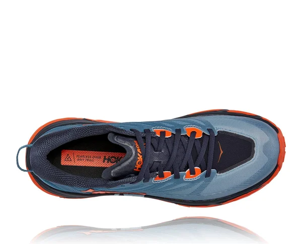 Hoka One One Men's Mafate Speed 3 Shoe - 7 - Provincial Blue - Carrot
