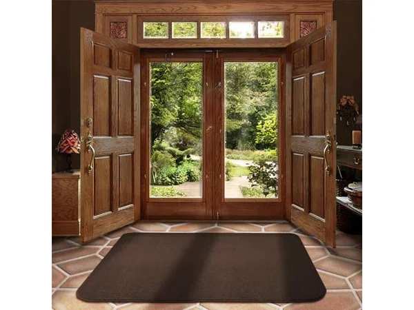 Skid-Resistant Carpet Area Rug Floor Mat - Chocolate Brown - Many Other Sizes to Choose from