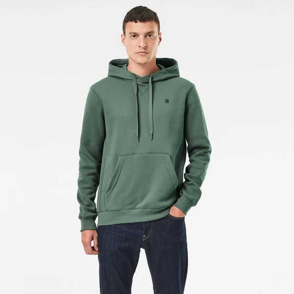 G-Star Raw Men Premium Core Hoodie Green Size S