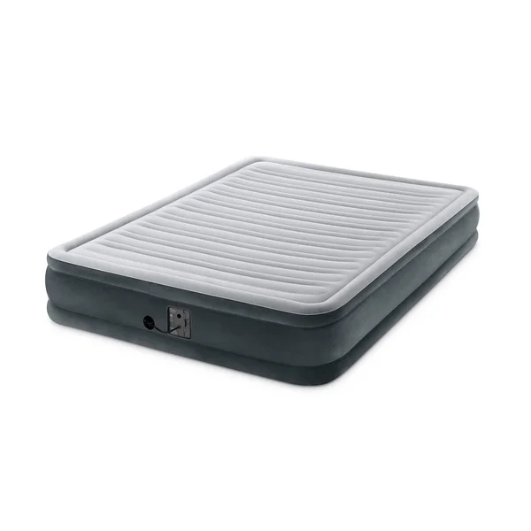 Intex Dura Beam Plus Series Mid Rise Airbed Mattress with Built in Pump, Queen