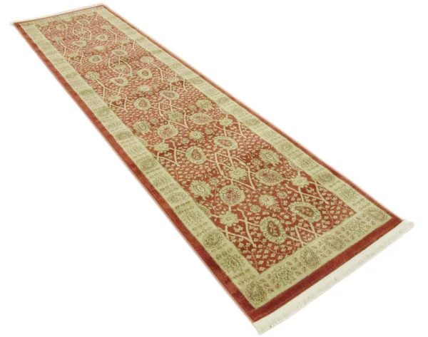 Unique Loom Edinburgh Red Vintage 10 ft Runner Area Rug