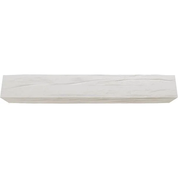 Ekena Millwork MANURW06X08X48UN 6x22H x 8x22D x 48x22W Riverwood Faux Wood Fireplace Mantel, Factory Prepped, Ready for Paint