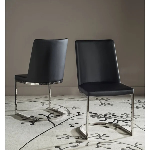 Safavieh Parkston Side Chair, Set of 2, Black