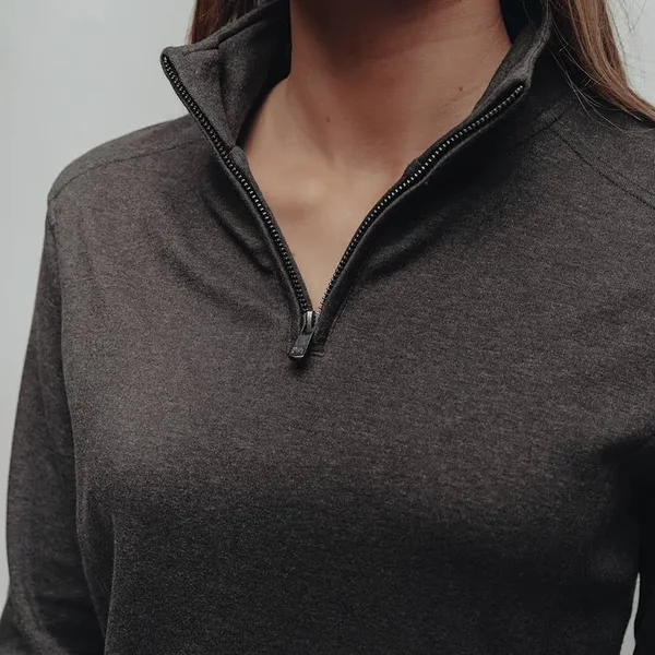Women's Puremeso Quarter Zip Pullover Stone - Xs