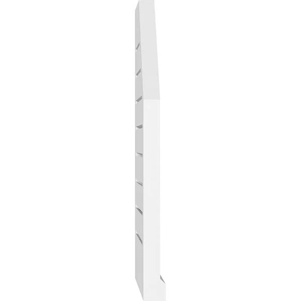 Ekena Millwork GVPOL22X3603SF 22x22W x 36x22H Octagonal Surface Mount PVC Gable Vent: Functional, w/ 2x22W x 2x22P Brickmould Si