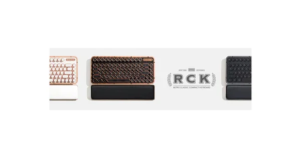 Azio Retro Wireless Keyboard - Compact, Elwood