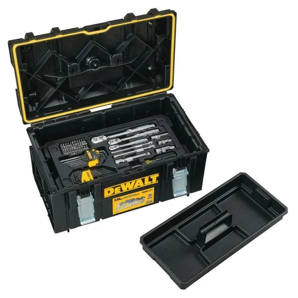 DeWalt ToughSystem 22x22 Large Tool Box w/ Socket & Ratchet Trays