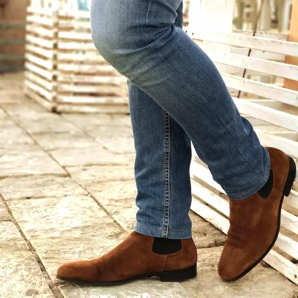 Thomas Bird Italian Made Mens Chelsea Boot - Tan Suede - US 12 Suede