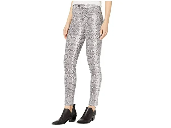 Hudson Barbara High-Rise Skinny Jeans - Metallic Python, Women's, 28