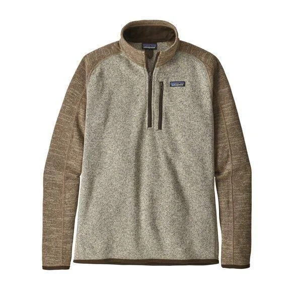 Patagonia Men's Better Sweater 1/4 Zip Fleece Bleached Stone/Pale Khaki - L