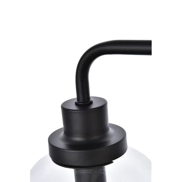 Hudson 2 Light Bath Sconce with Clear Shade - Brass