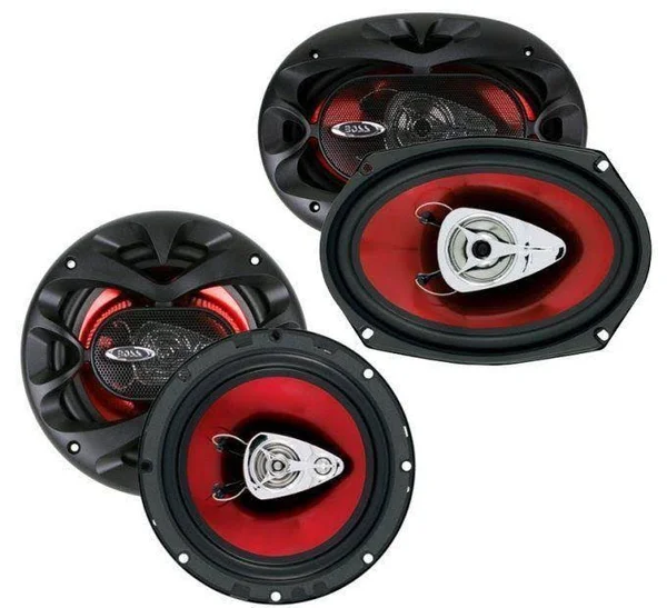New Boss Ch6530 6.5x22 300W + 6x9x22 Ch6920 350W Car Coaxial Speakers Audio Package