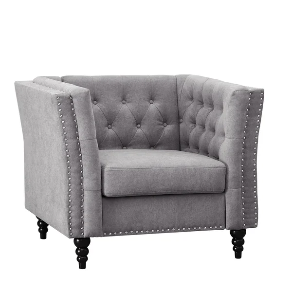 Kingway Furniture Zaina Microfiber Living Room Chair in Black