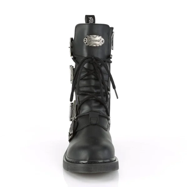 Men's Demonia Bolt 265 Combat Boot, Size: 14, Black