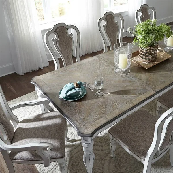 Bowery Hill Long Rectangular Leg Table in White - BH-4752-2003685