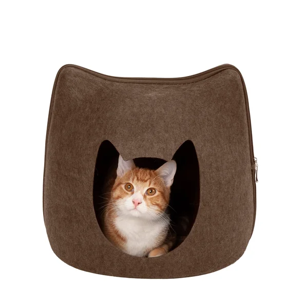 FurHaven Felt Cubby - Cat Shape Cutout Pet Bed