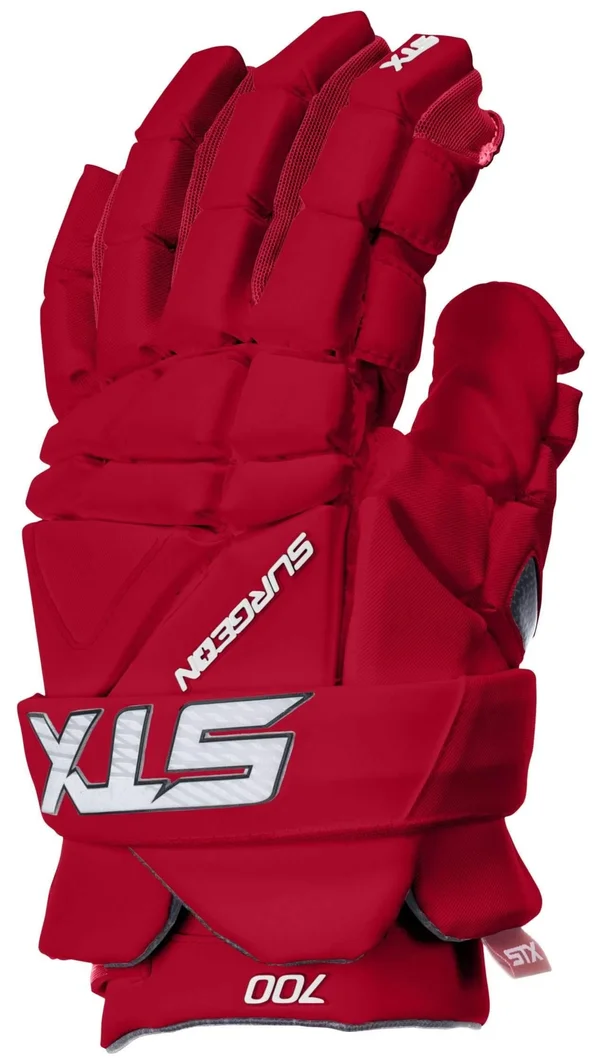 STX Surgeon 700 Lacrosse Gloves 13 inch, Red