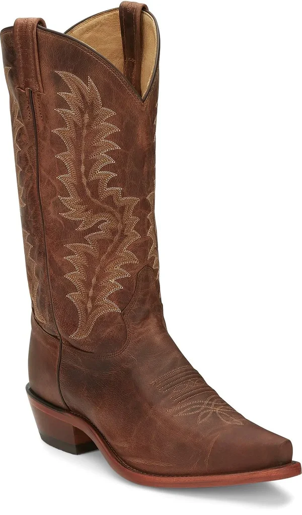 Tony Lama Men's Tan Saigets Worn Goat Boots
