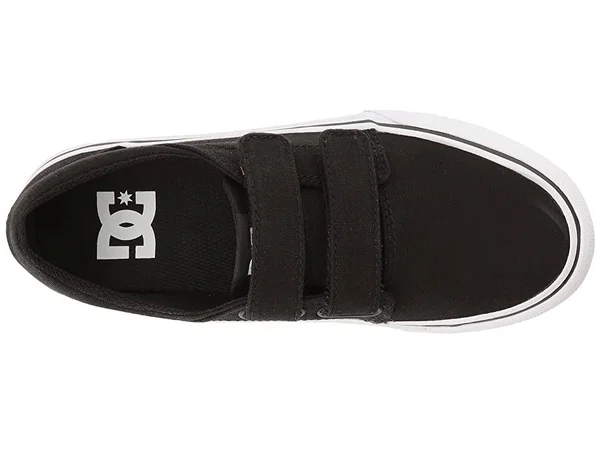 DC Shoes Boys& Trase V Sneakers Black, White 5.5