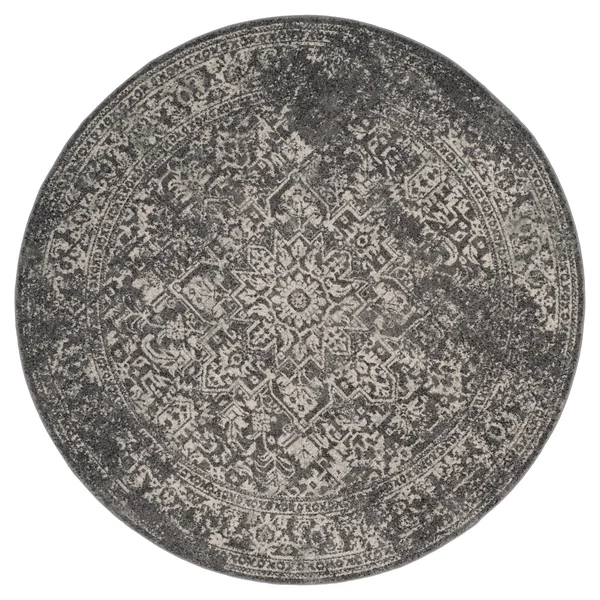 Safavieh Evoke EVK256D Grey - Ivory Rug 6&7x22 x 6&7x22 Round