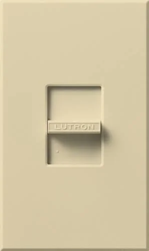 Lutron NFTU-5A-IV Nova Tu-Wire Fluorescent Dimmer, Single-Pole, 5A, Ivory