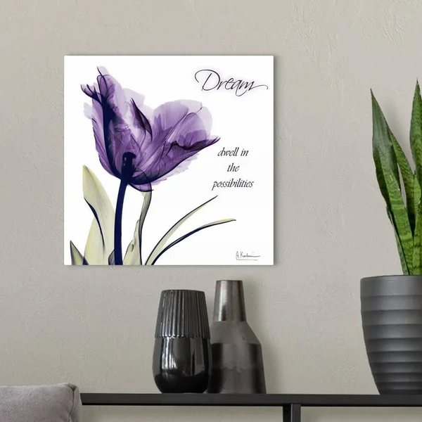 Tulip Dream X-Ray Photography, Canvas Wall Art, 16x16, Great Big Canvas