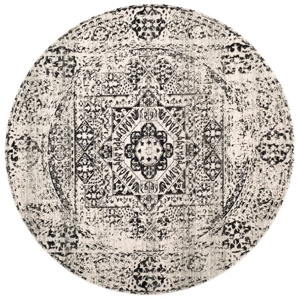 Safavieh Evoke EVK260T 6&7x22 x 9&0x22 Ivory, Black Area Rug