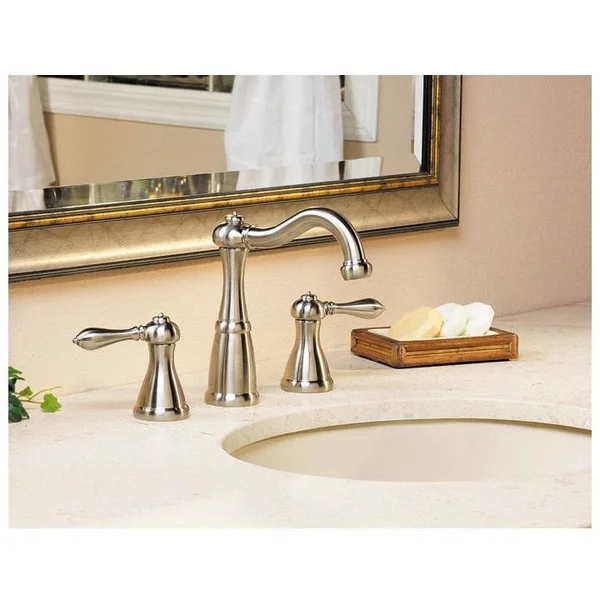 Pfister LF-049-M0BK Marielle 2-Handle 8x22 Widespread Bathroom Faucet - Brushed Nickel