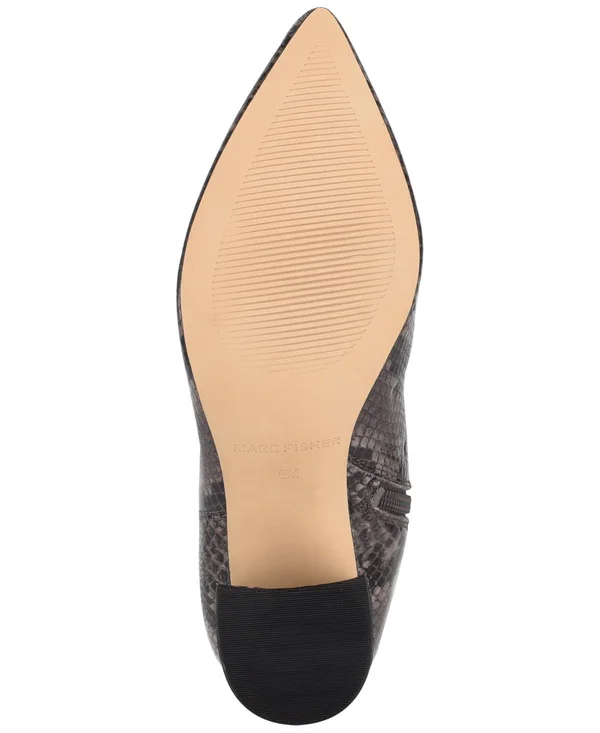 Marc Fisher Retie Knee-High Boots - Natural Snake