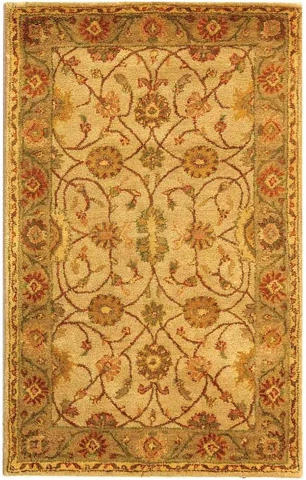 Safavieh Antiquities AT17A Area Rug - Ivory/Light Green - Size: 3 x 5 ft.