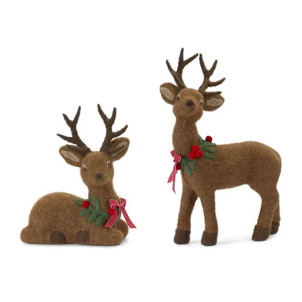 Deer (Set of 2) 11 inchh - 15.5 inchh Foam/Fabric