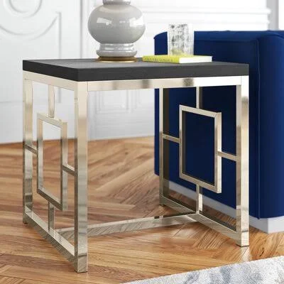 Aidan End Table Gold Flamingo