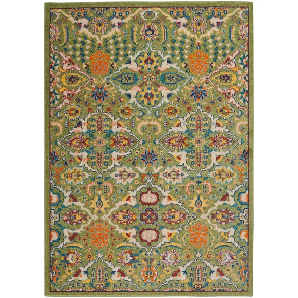 Nourison Allur ALR03 Area Rug - Navy Multicolor, 9& x 12&