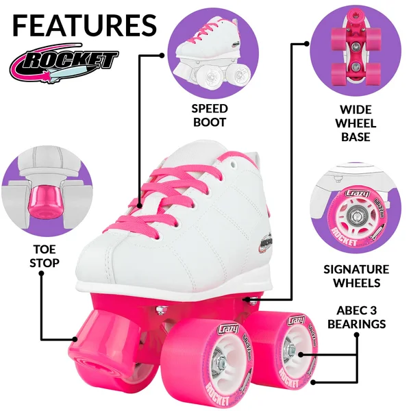 Crazy Skates Rocket Kids Roller Skates