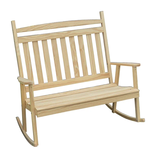 Au0026L Furniture Co. Yellow Pine Double Classic Porch Rocker - Lead Time to Ship 2 WEEKS - Unfinished