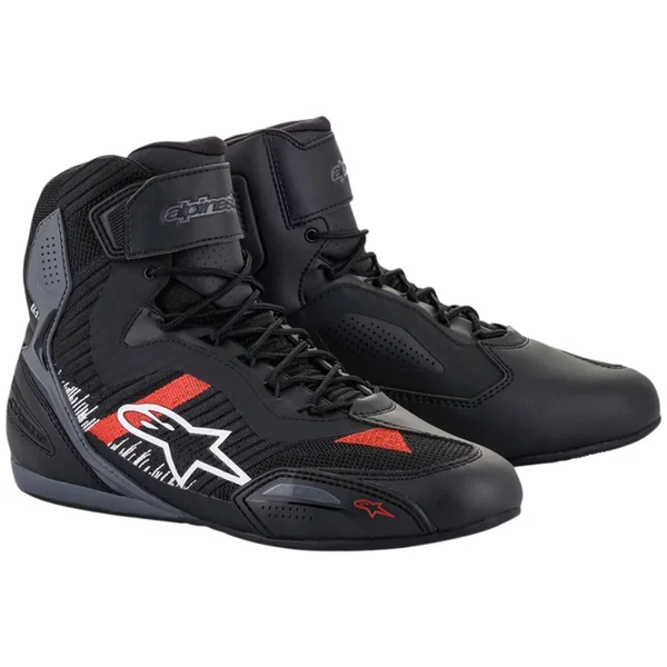 Alpinestars Faster 3 Rideknit Shoes - Black/Grey/Red - 14