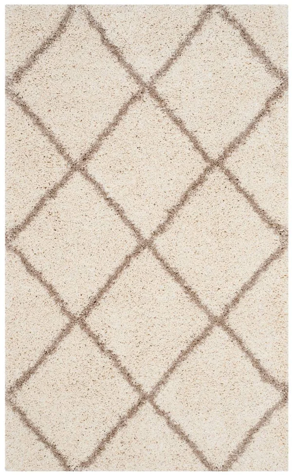 Safavieh Hudson Shag SGH281D Ivory/Beige 3& x 5& Area Rug