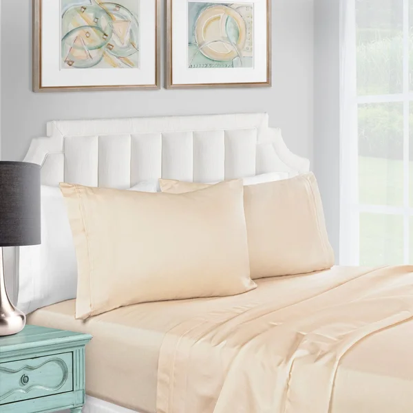 Superior Premium 1200 Thread Count Egyptian Cotton Sheet Set - Ivory